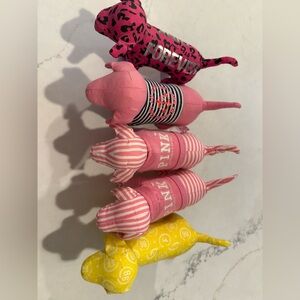 Victoria's Secret PINK collectible plush dog bundle